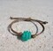 Leather Sea Glass Bracelet Beach Glass Bracelet Adjustable Handmade Beach Bracelet Gift for Mermaids Sea Glass Jewelry Leather Bracelet product 2